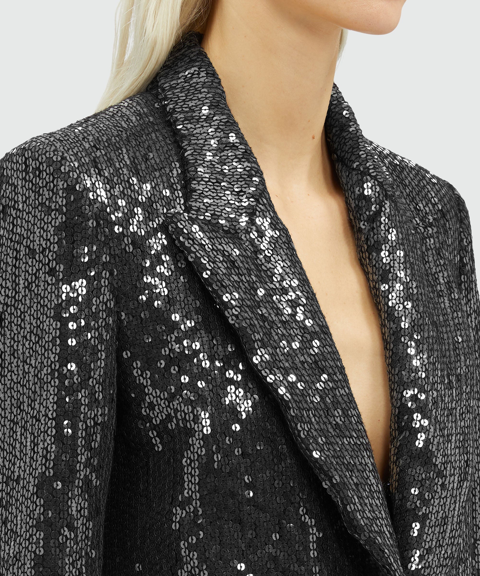 Sequined fabric jacket - 5