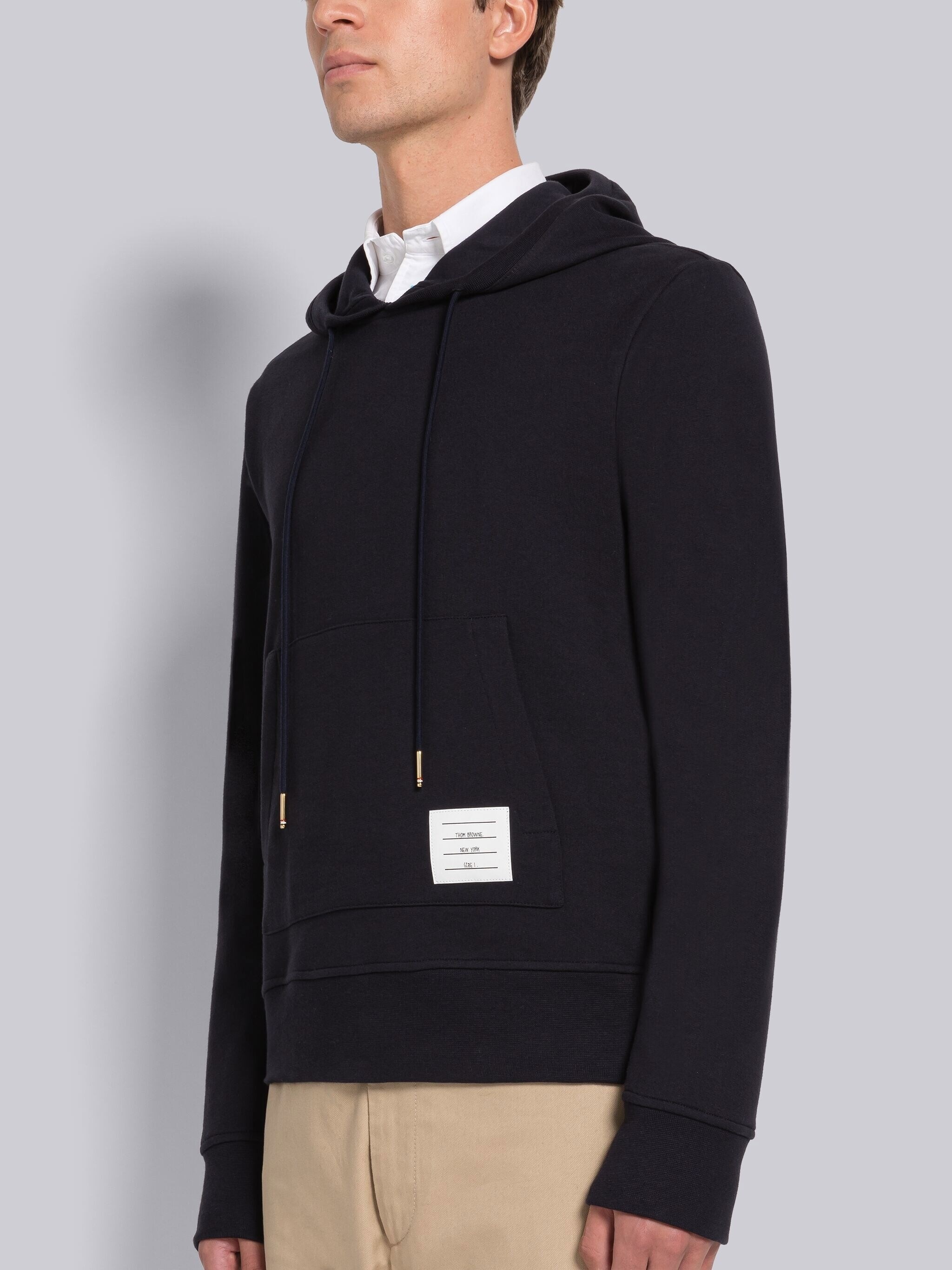 COTTON LOOPBACK BRODERIE ANGLAISE RELAXED HOODIE - 2