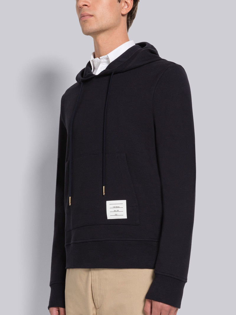 Thom Browne COTTON LOOPBACK BRODERIE ANGLAISE RELAXED HOODIE outlook