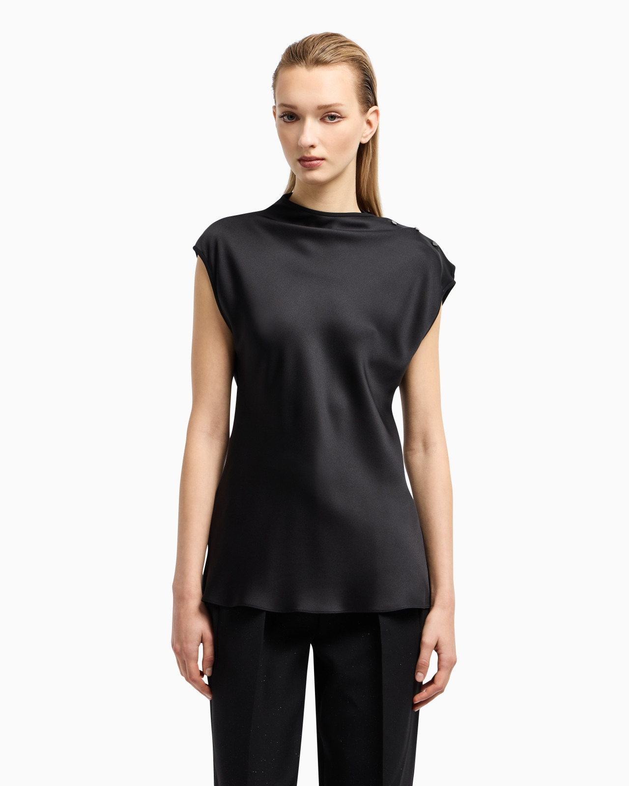 BLOUSE IN DOUBLE SILK SATIN - 4