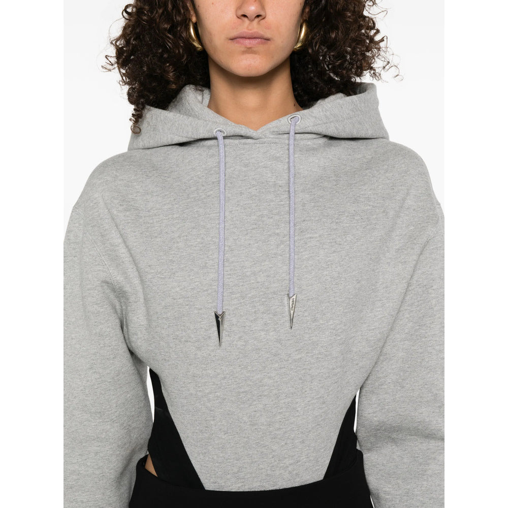 Mugler Grey Tops - Hoodies Women - 4