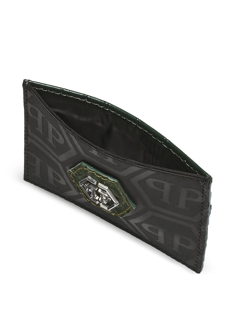 PHILIPP PLEIN logo-pattern wallet outlook