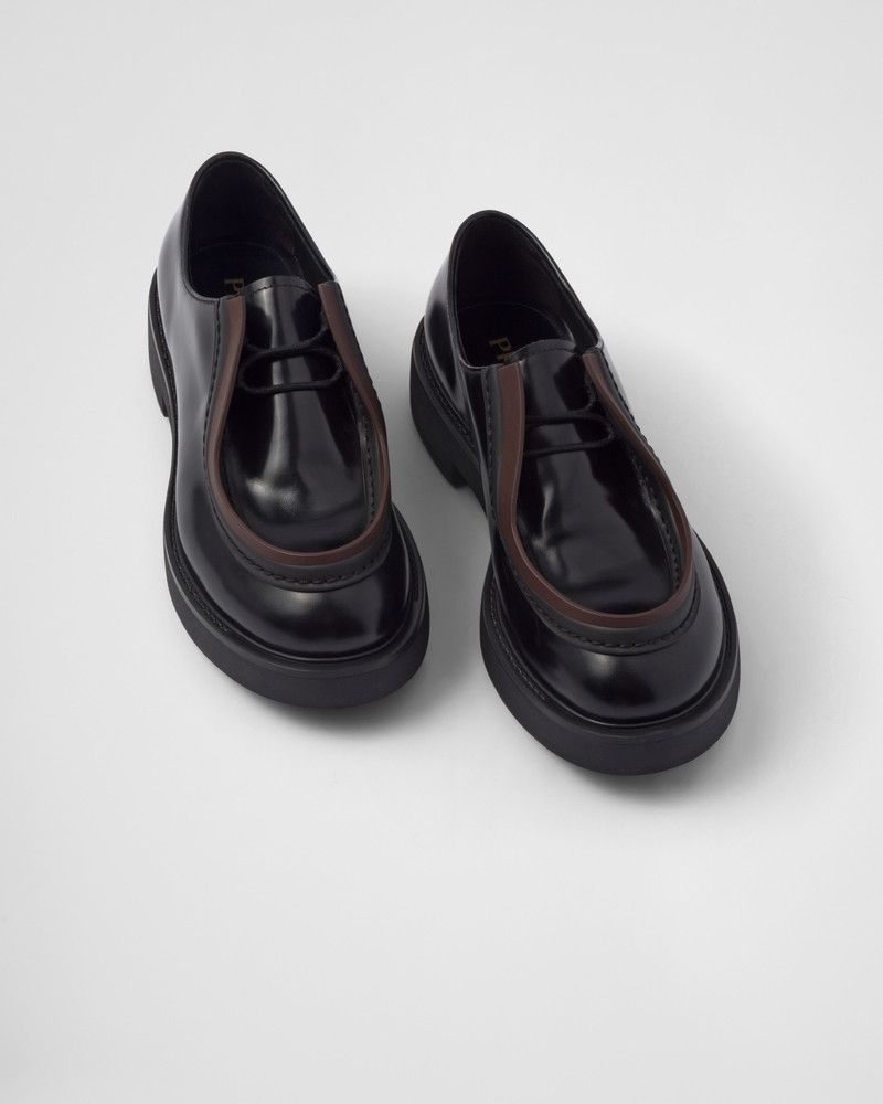 Diapason opaque brushed leather lace-up shoes 4