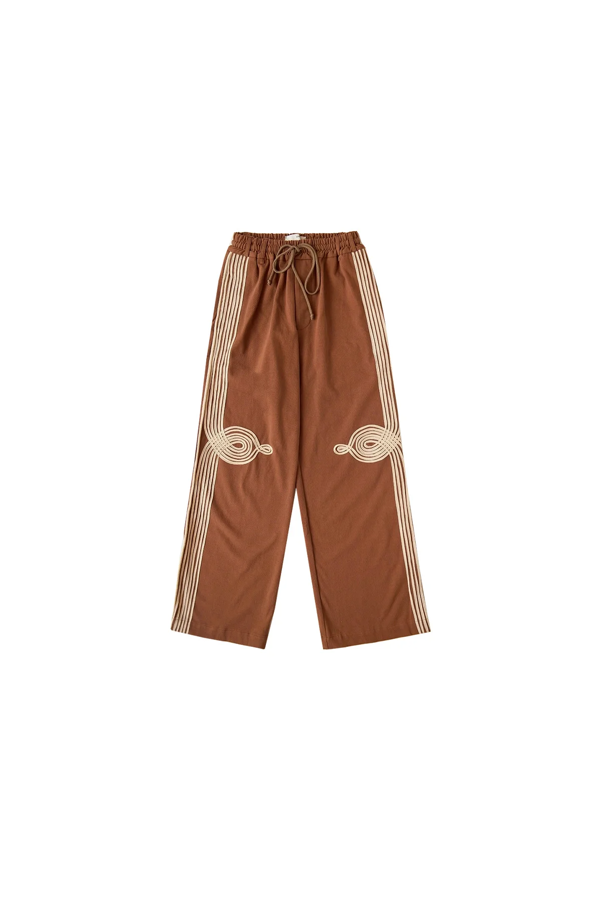 Song For The Mute Appliqué Relaxed Lounge Pant Brown - 1