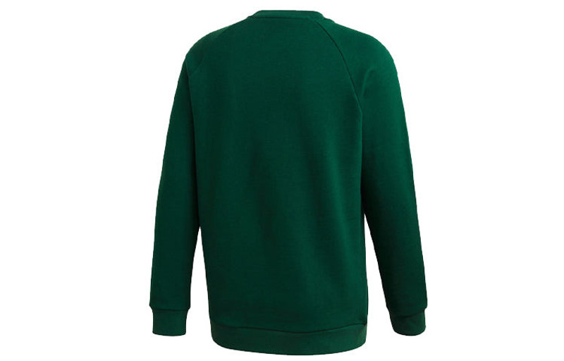 adidas adidas originals Trefoil Crew Casual Sports Round Neck Pullover Green GJ8296 outlook