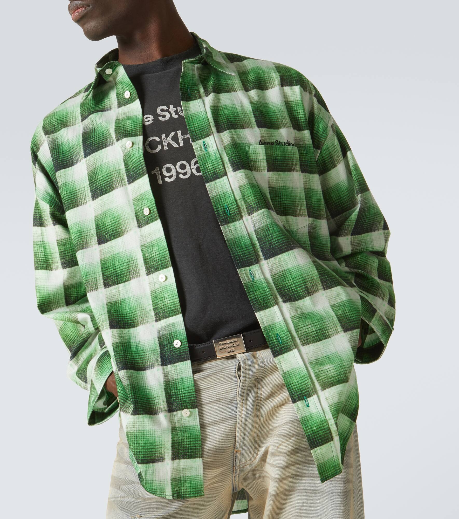 Checked cotton shirt - 7