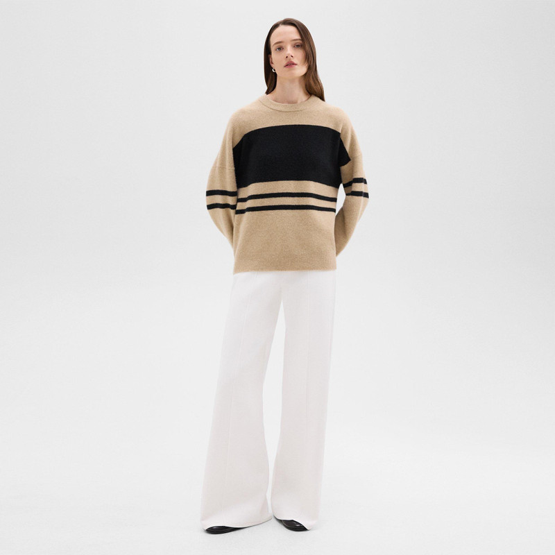 Theory Colorblock Sweater in Astor Wool outlook