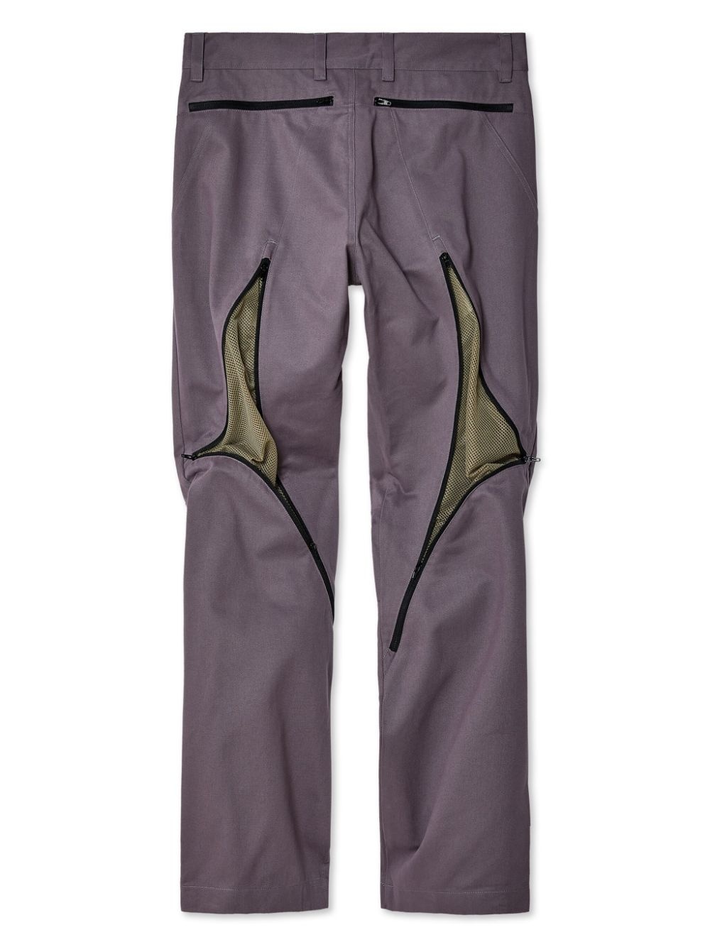 【ppi】olly shinder OLLY SHINDER zip-detailing cotton straight-leg trousers