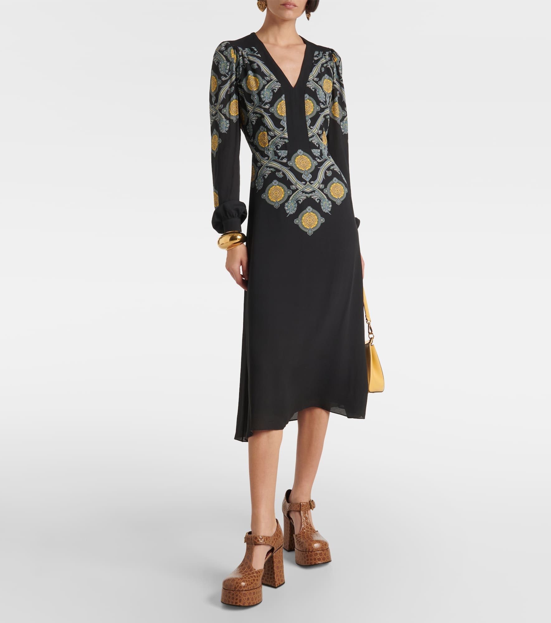 Printed midi dress - 2