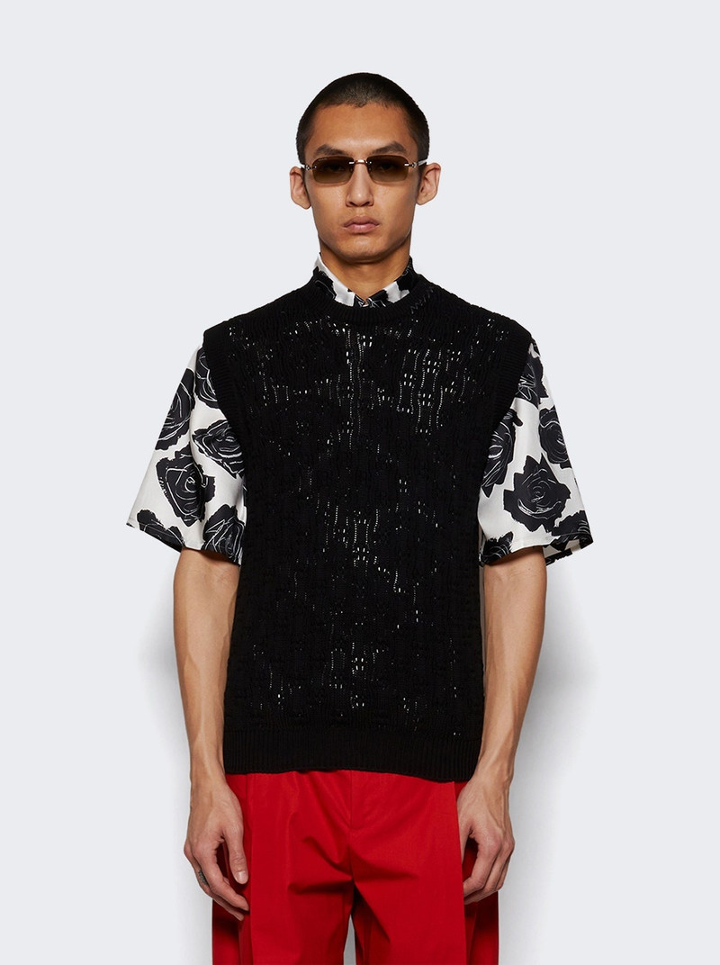 Marni Roundneck Sweater Black outlook