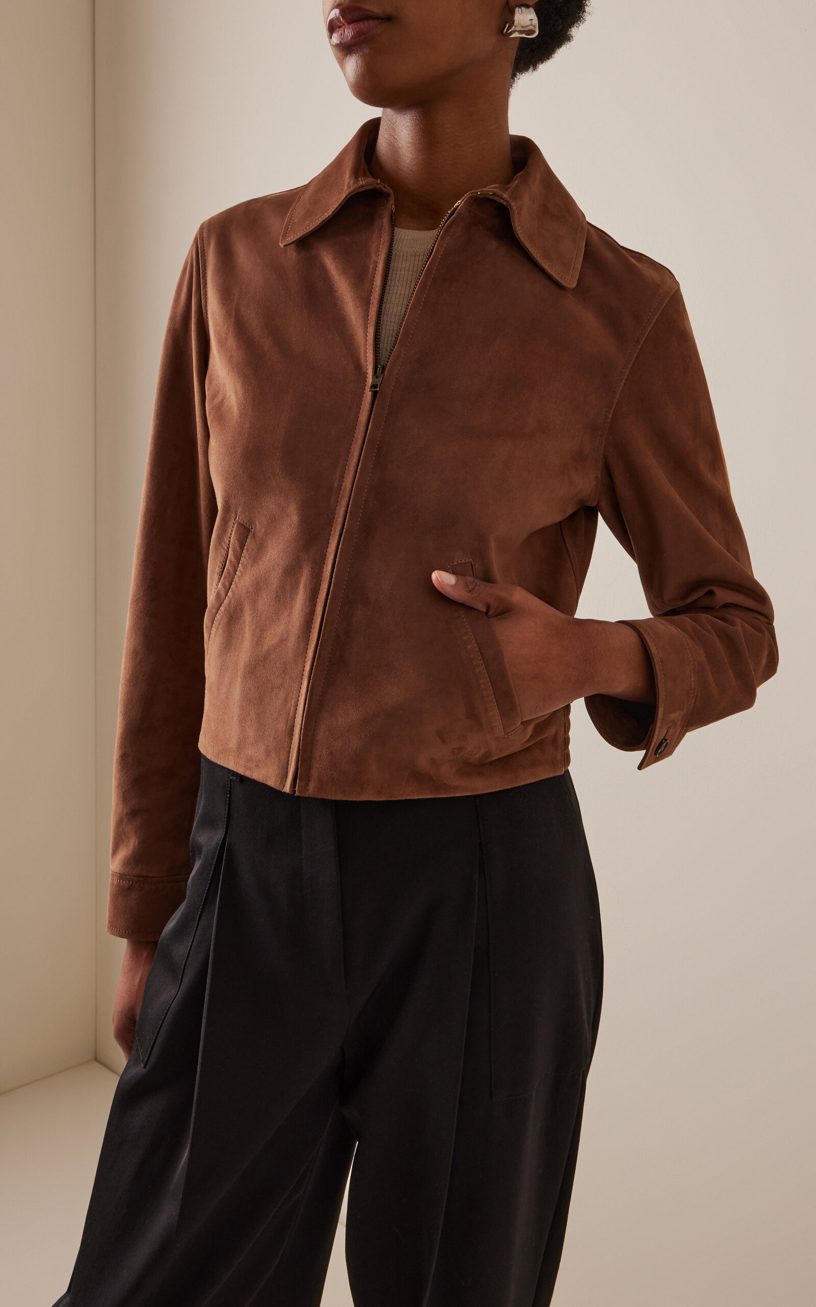 Beauvais Suede Jacket brown - 2