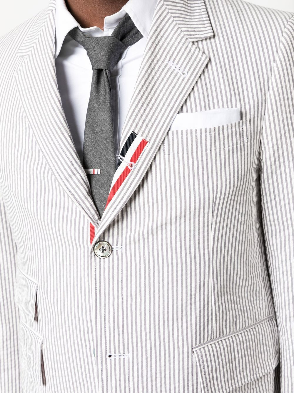 Thom Browne Men Blazer In Seersucker - 5