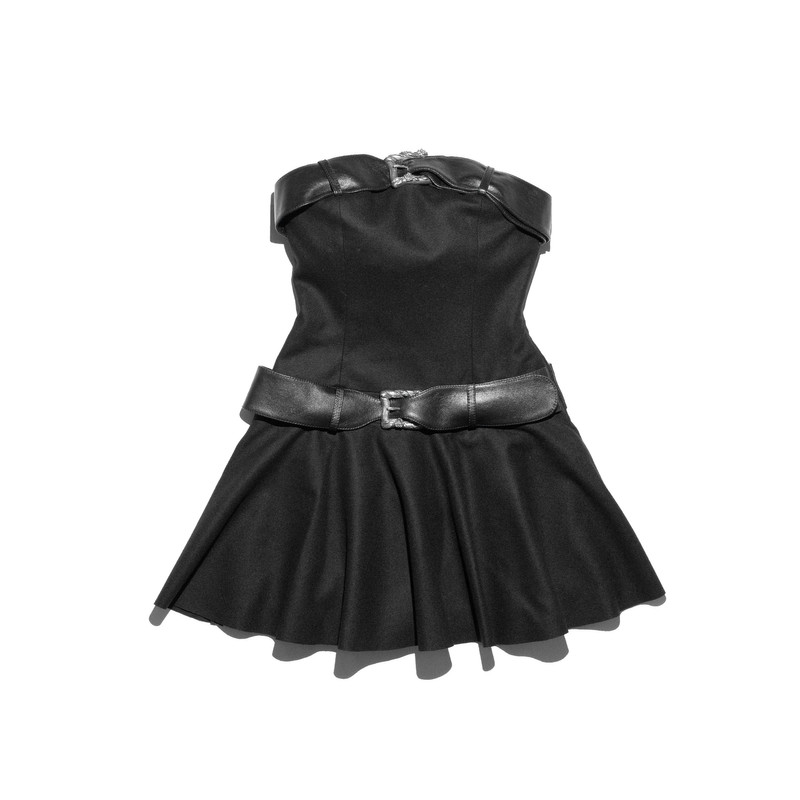 DOUBLE BELT MINI DRESS 1