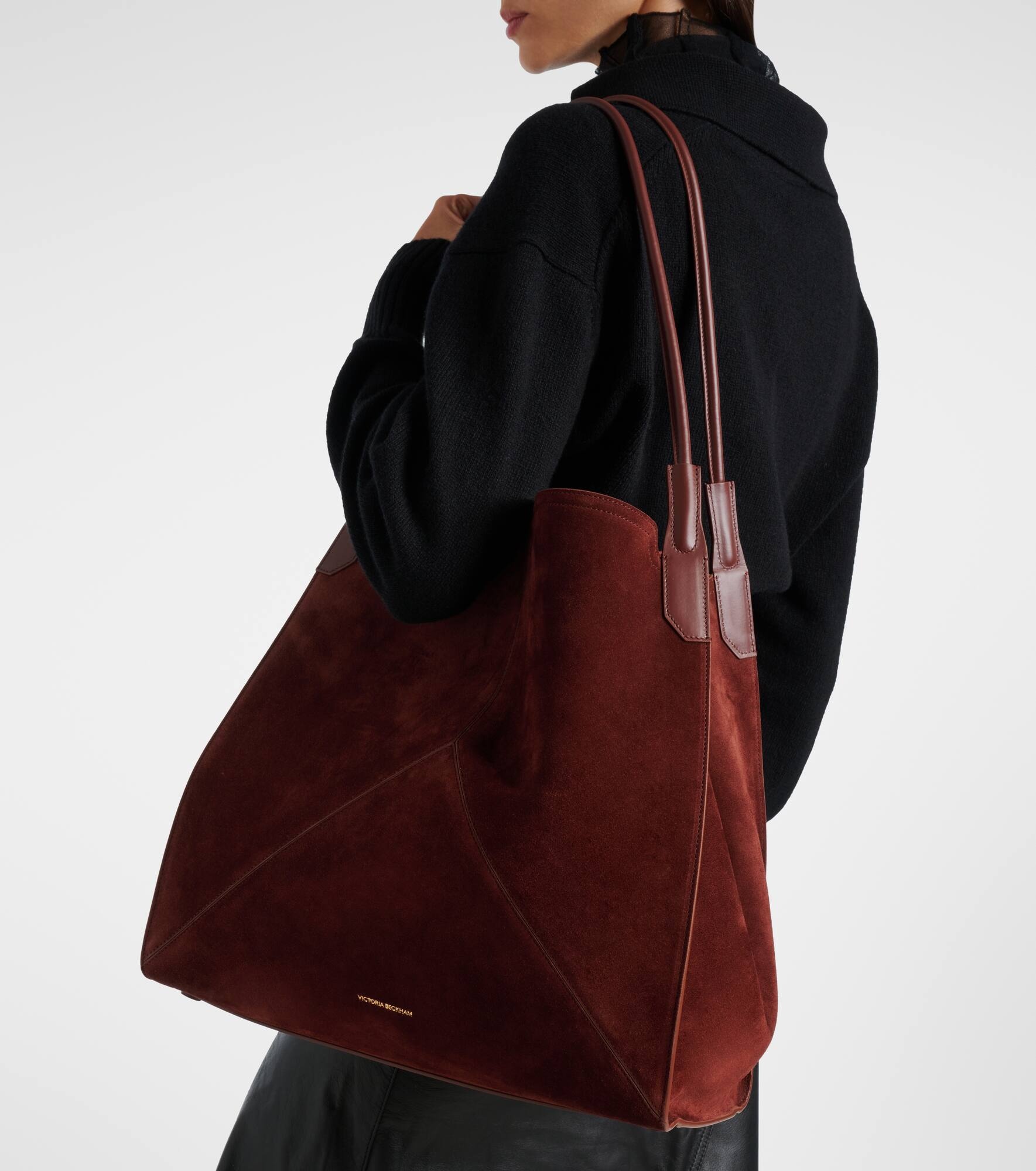 Victoria Large suede tote bag - 2