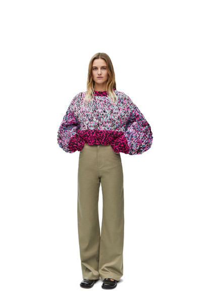 Loewe High waisted trousers in cotton outlook