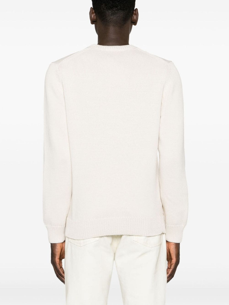 intarsia knit logo crew-neck jumper 4