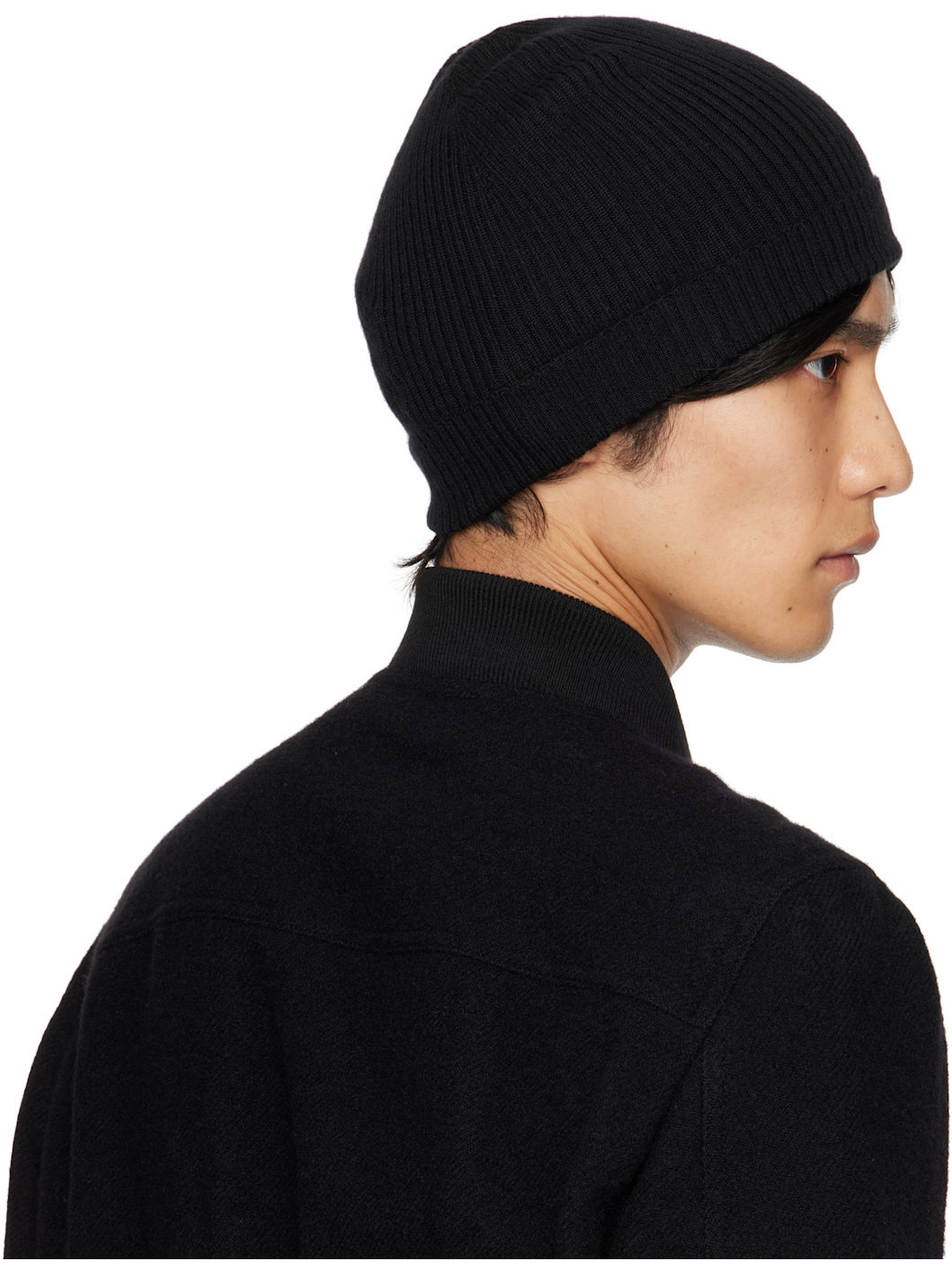 Black Concordians Ribbed Beanie - 3
