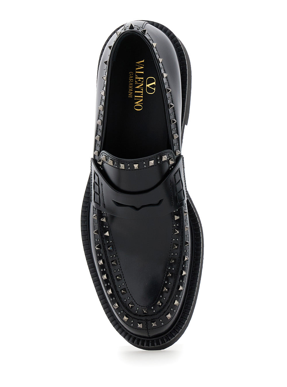 Valentino Garavani Men 'Gentleglam' Black Loafers With Studs In Leather Man - 4