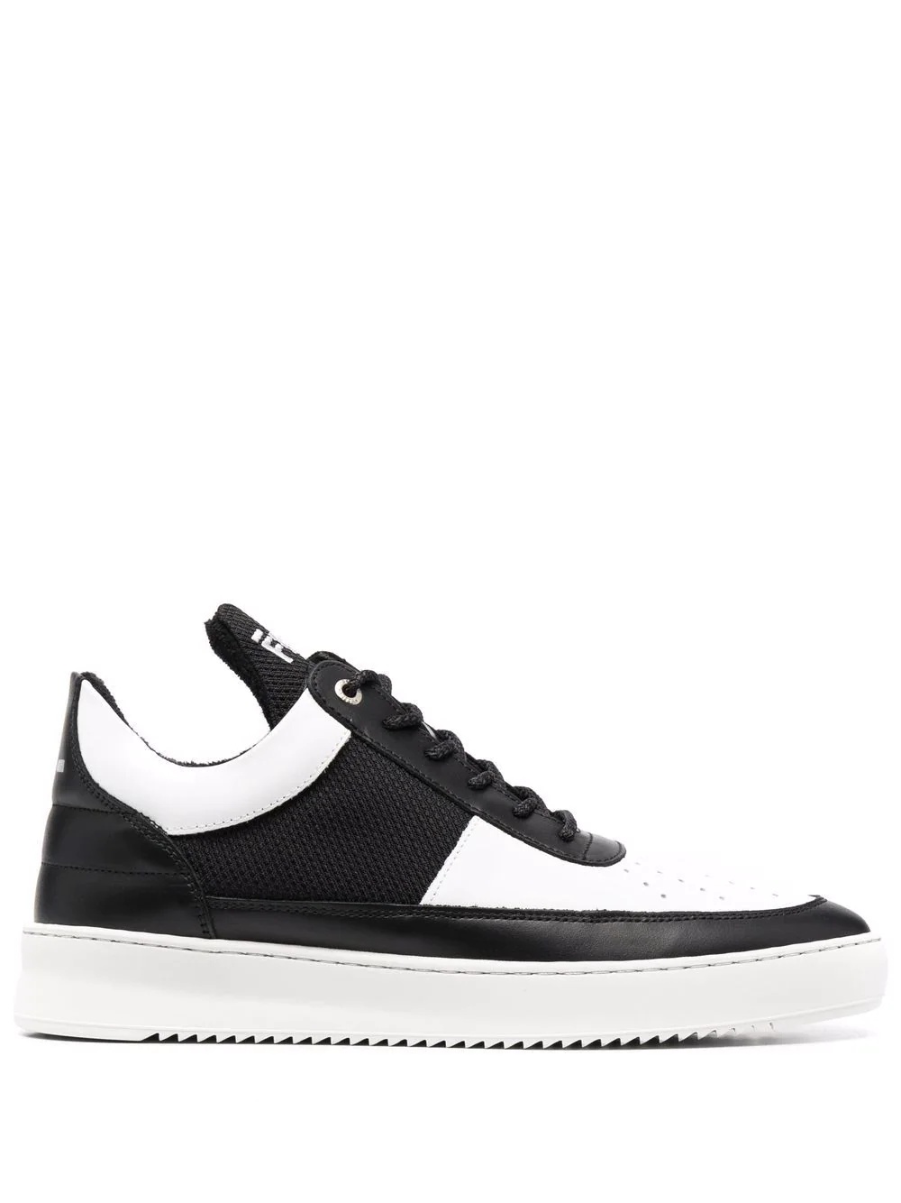 two-tone panelled trainers - 1