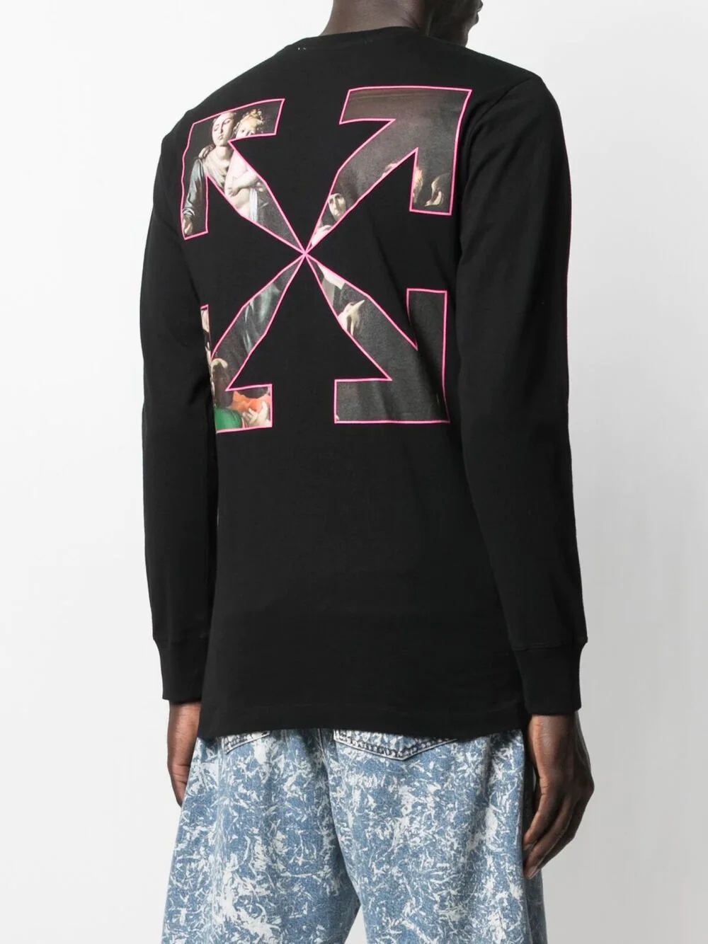 Caravaggio-print logo sweatshirt - 4