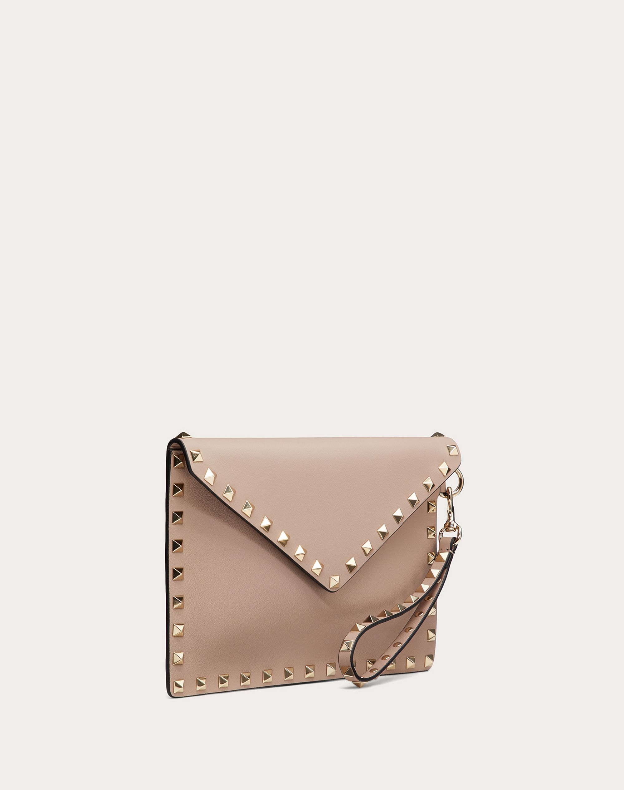 Rockstud Calfskin Pouch - 4