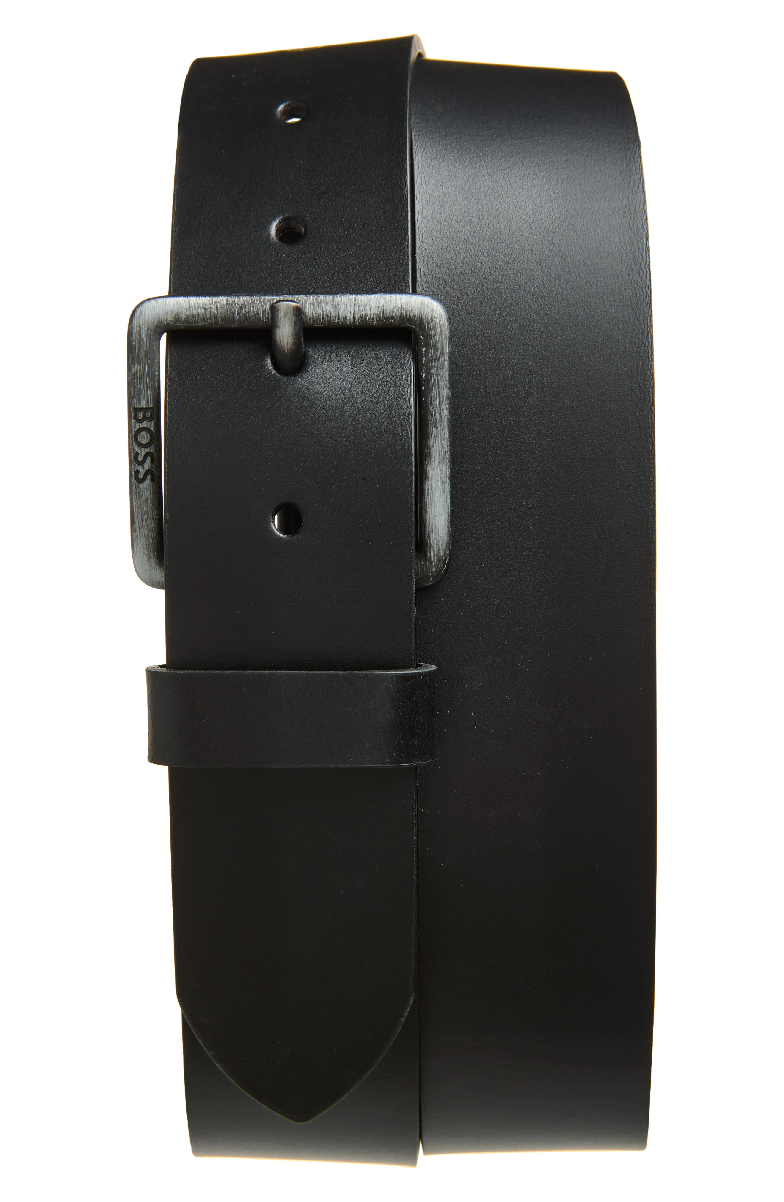 BOSS Jeeko Leather Belt in Black at Nordstrom - 1