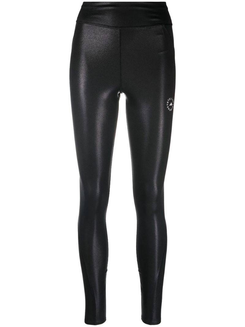 high-waisted logo-print leggings 1