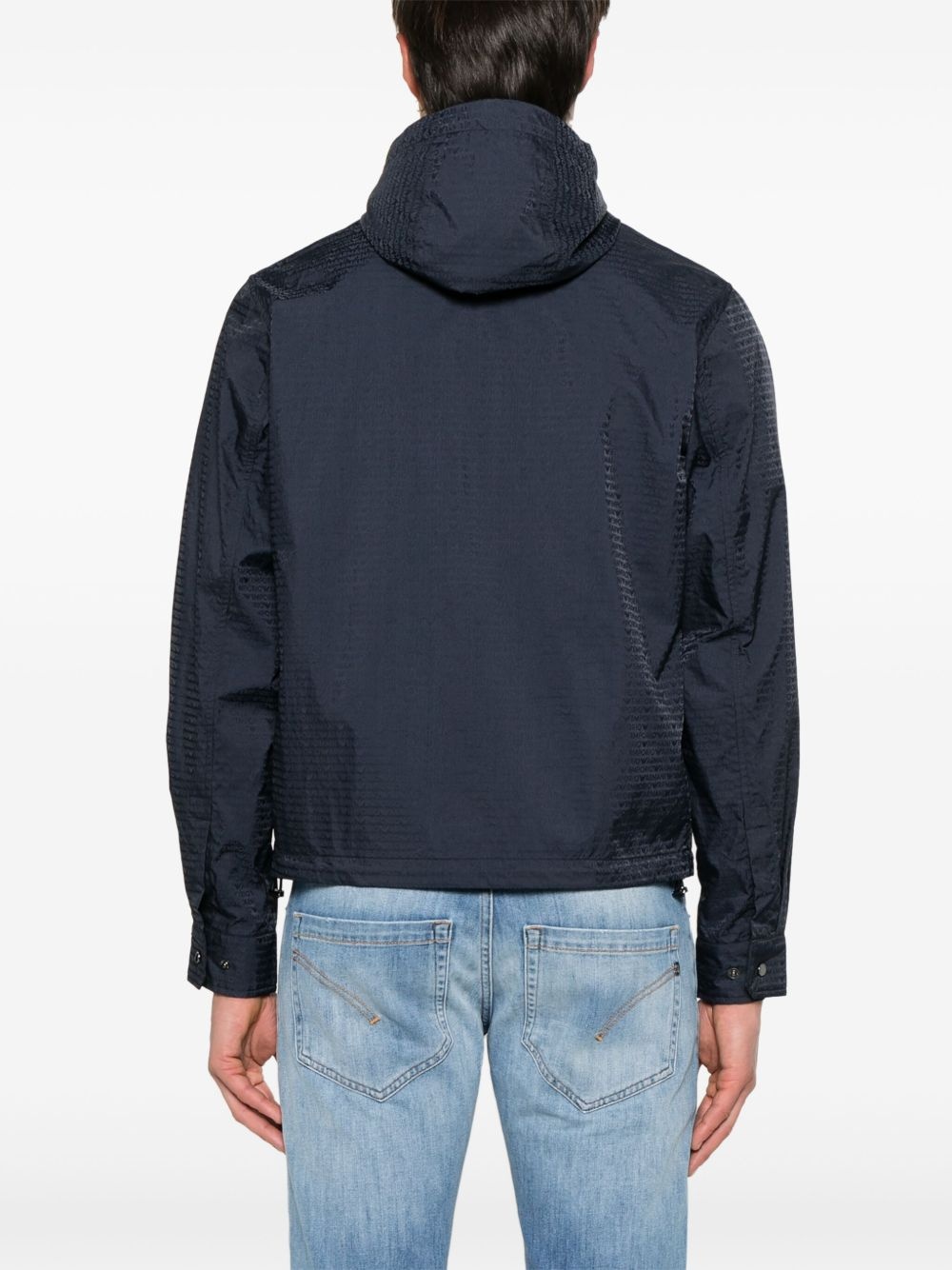 logo-pattern jacket - 4
