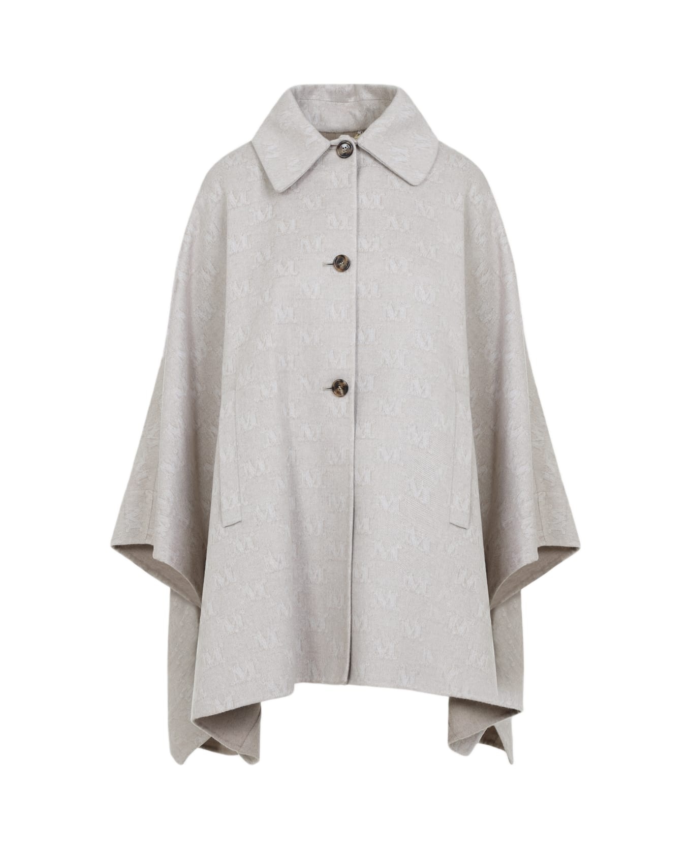 ポンチョ・ケープ Max Mara Max Mara Jago Logo Long Cape Max Mara Jago Logo Long Cape | italist | REVERSIBLE