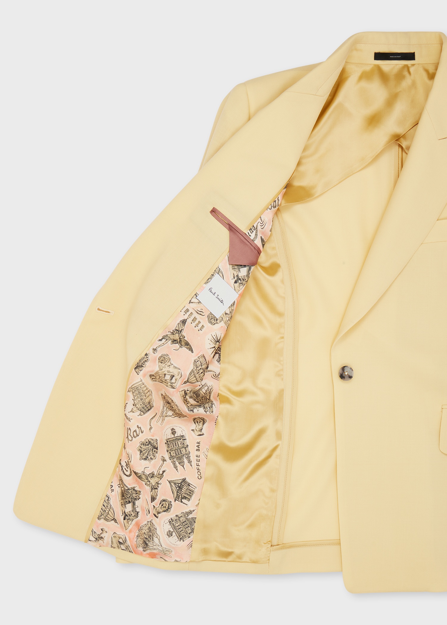 Women's Buttercup Yellow Wool Three-Piece Suit - 4