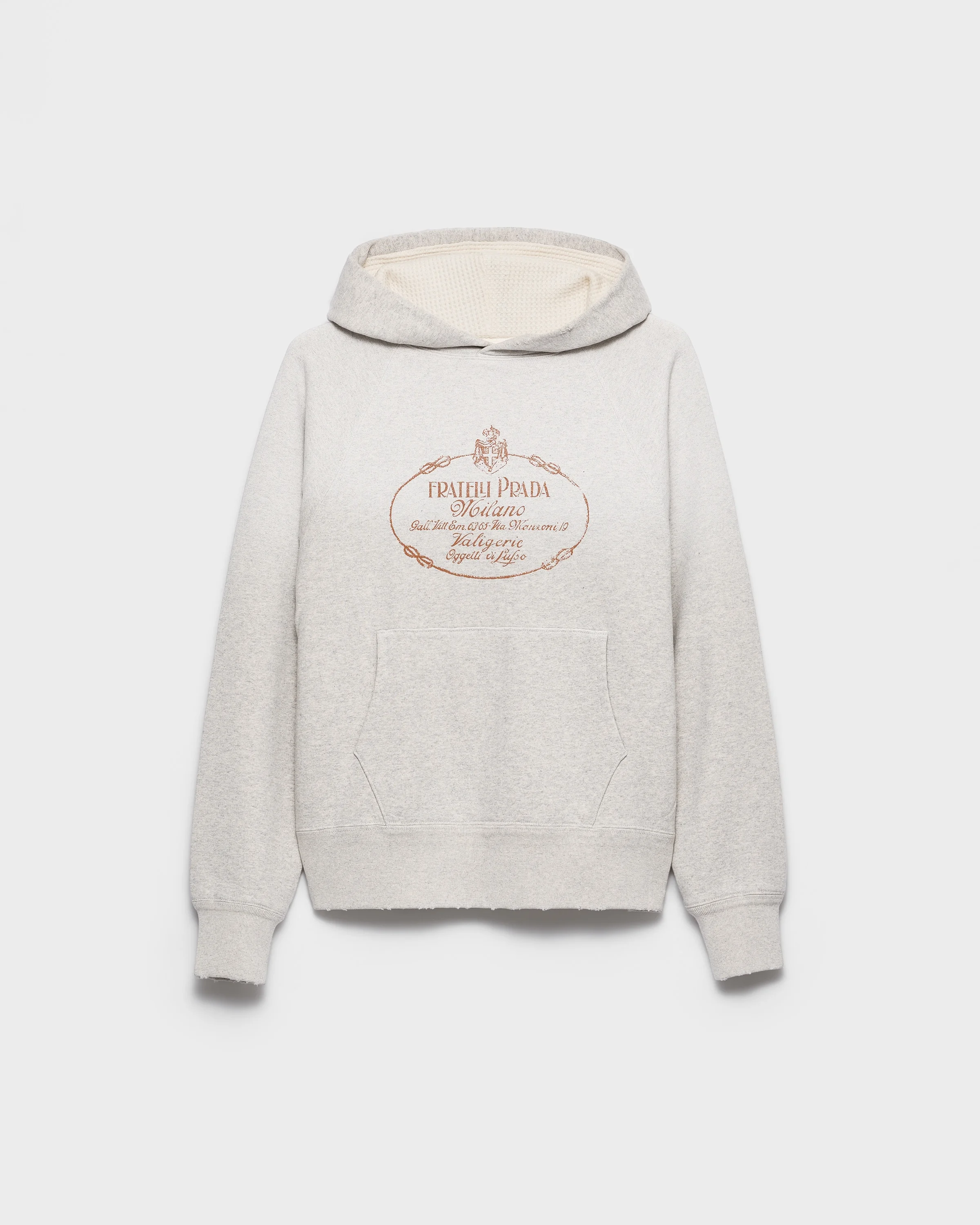 Cotton fleece hoodie - 1