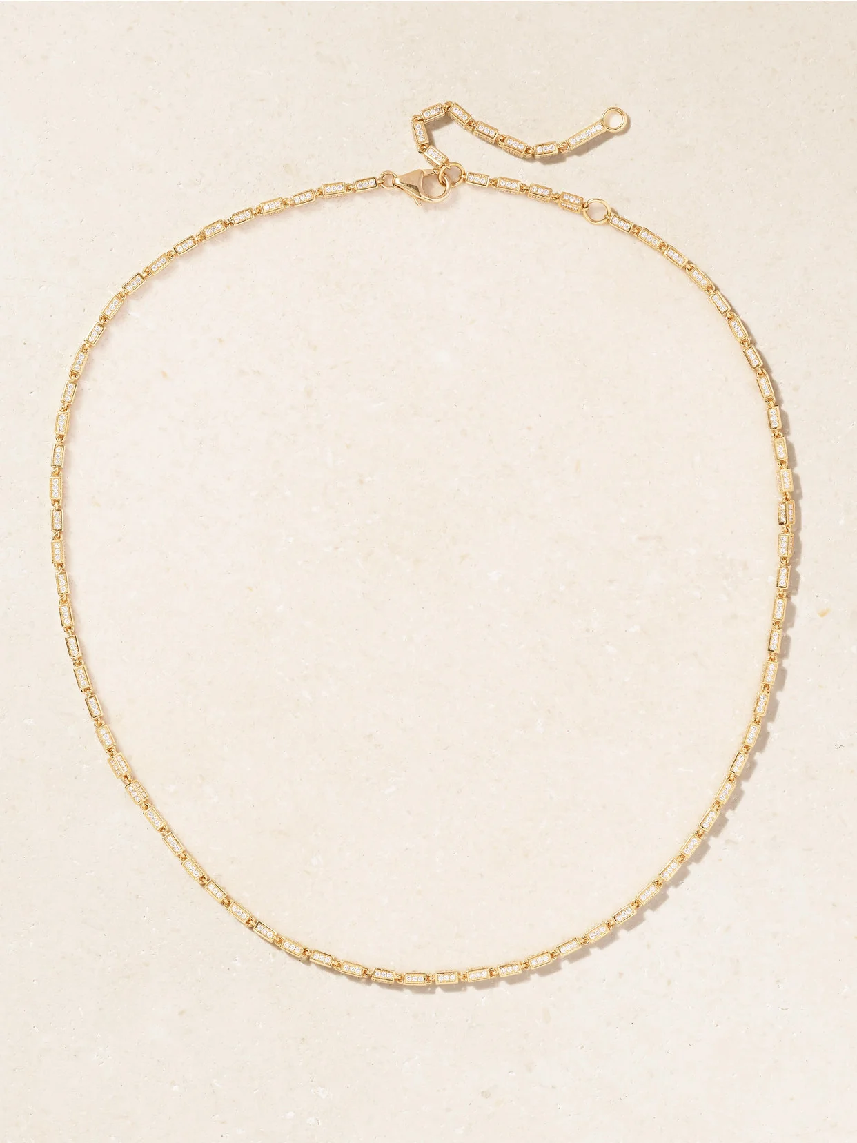 18-karat Gold Diamond Necklace - 1