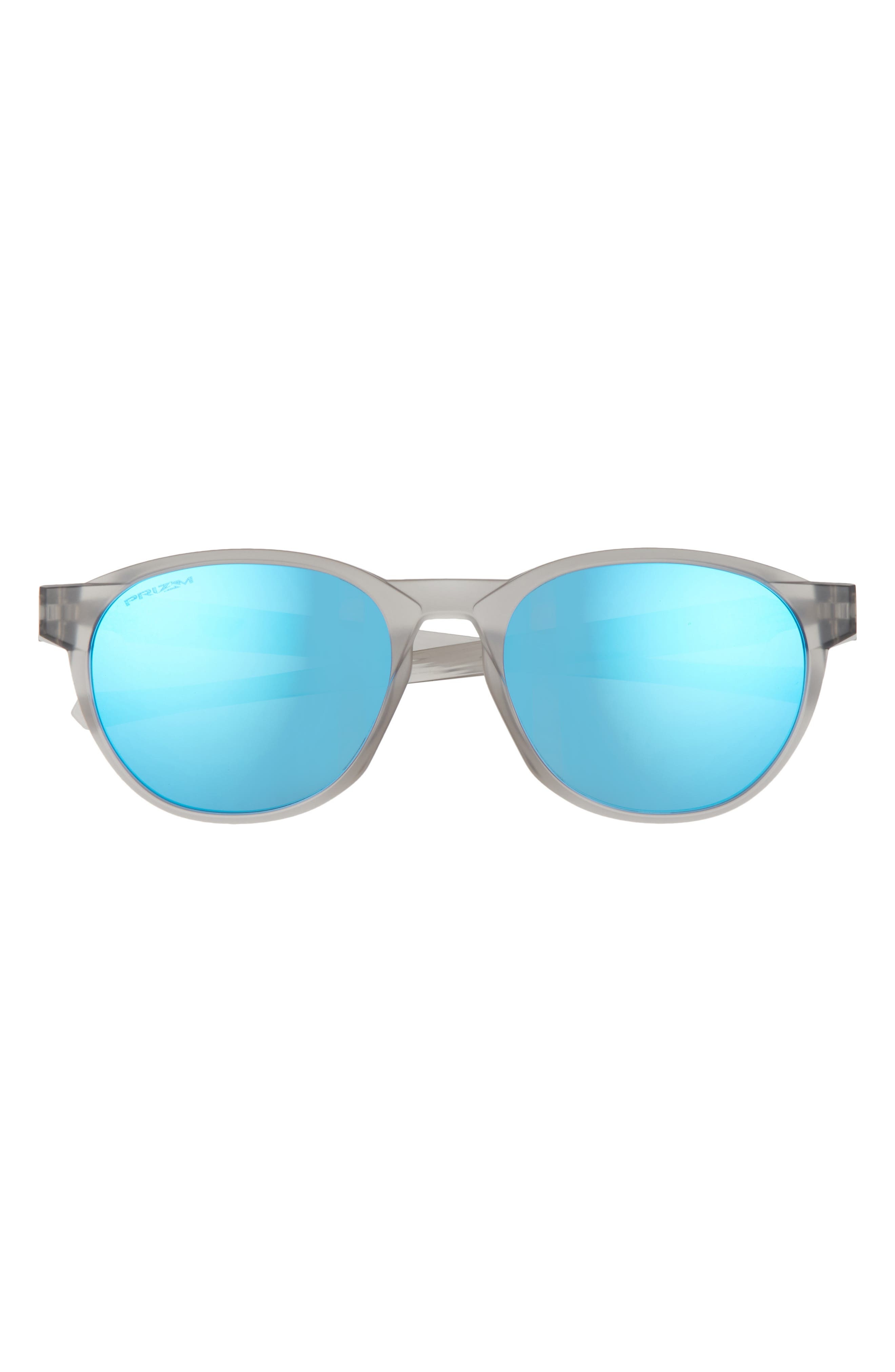Oakley 54mm Polarized Round Sunglasses in Matte Grey at Nordstrom - 1