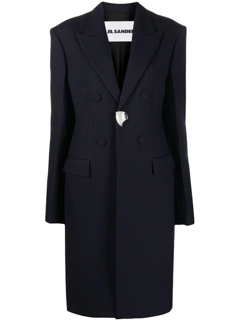 single-button wool coat 1