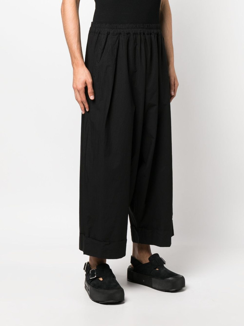 cropped wide-leg cotton trousers 3