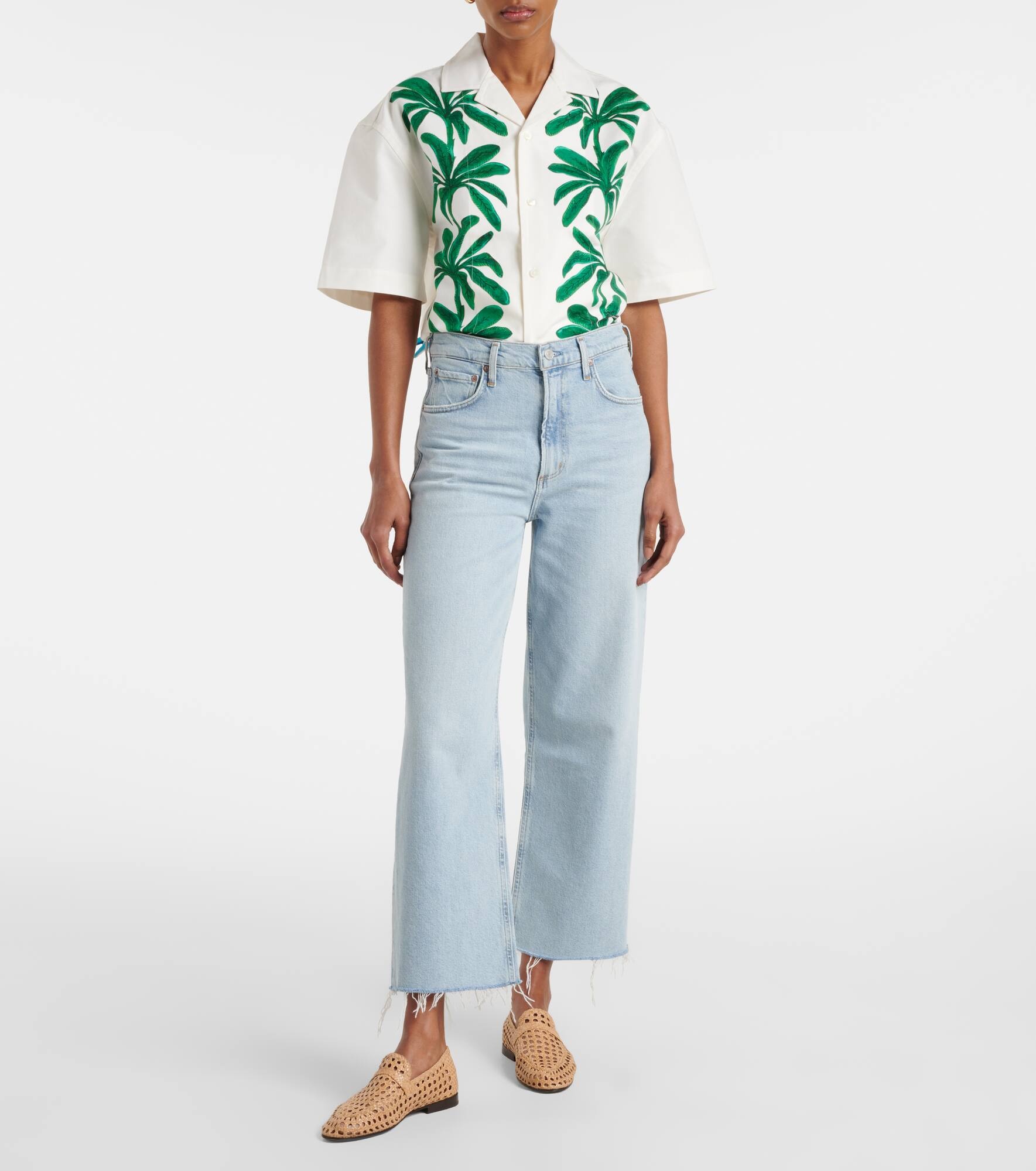 Ren high-rise wide-leg jeans - 7