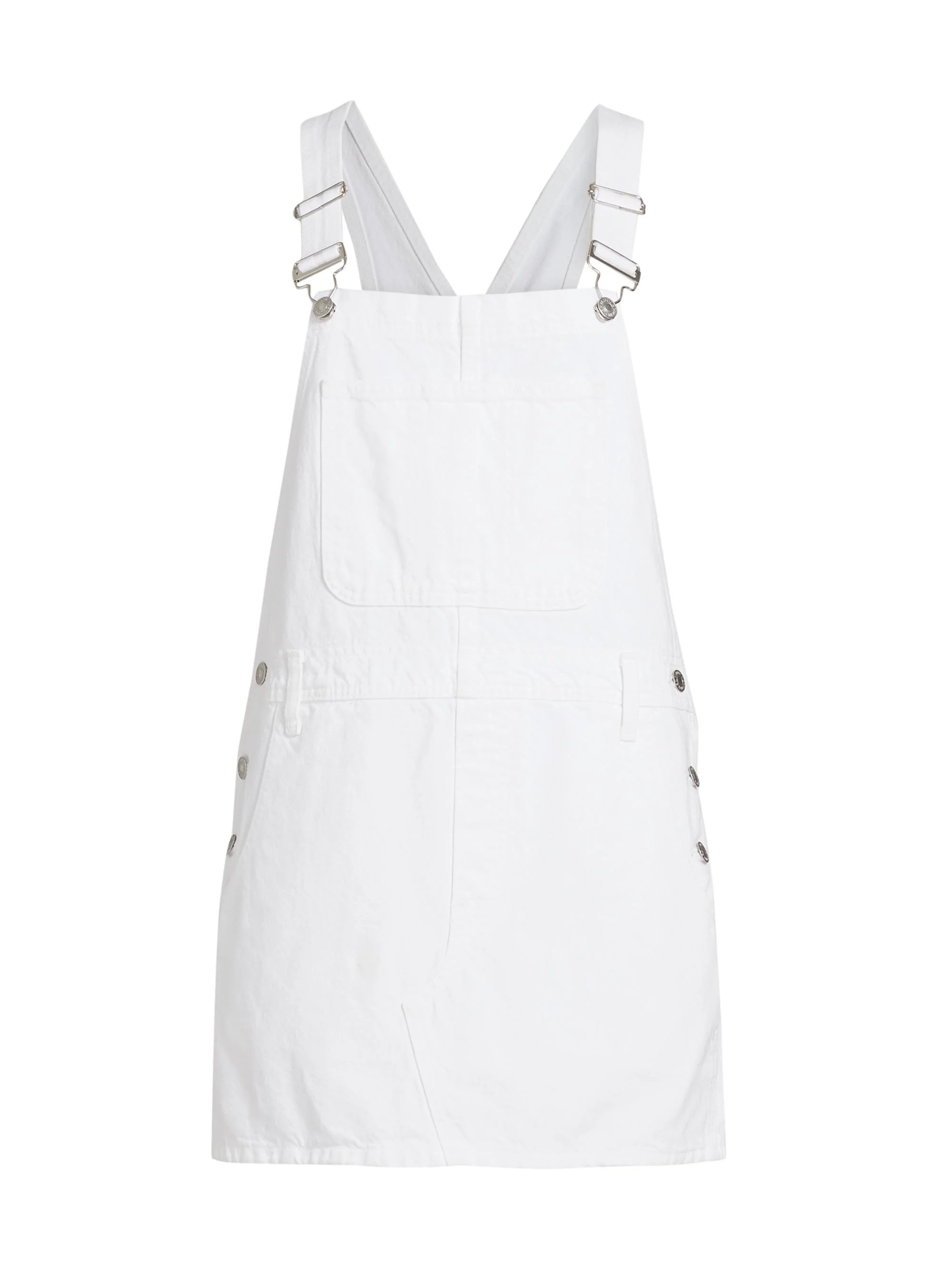 Women's The Overall Denim Minidress - White - 1