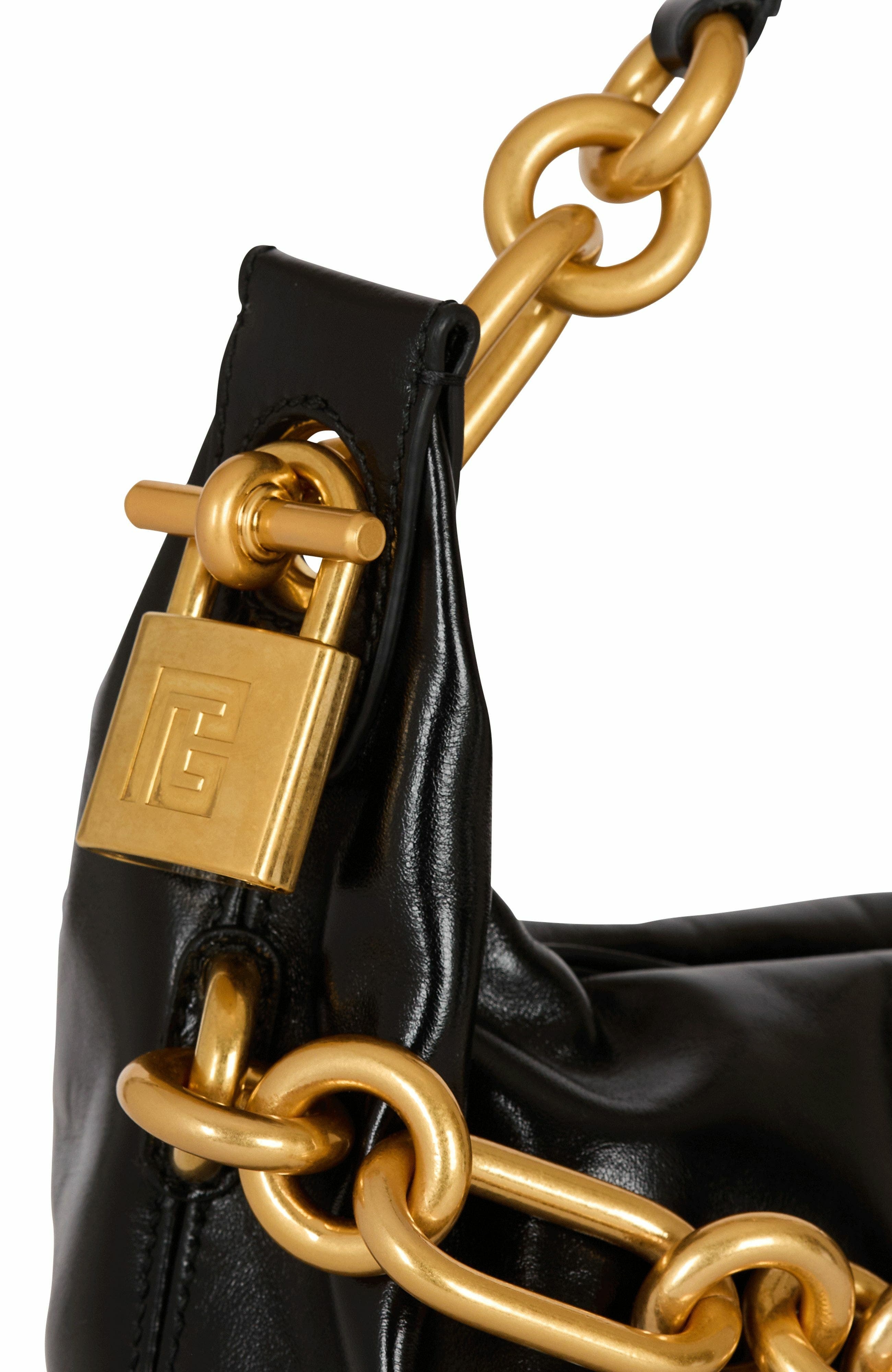 Balmain Sync Medium bag in calfskin leather in Black at Nordstrom - 6
