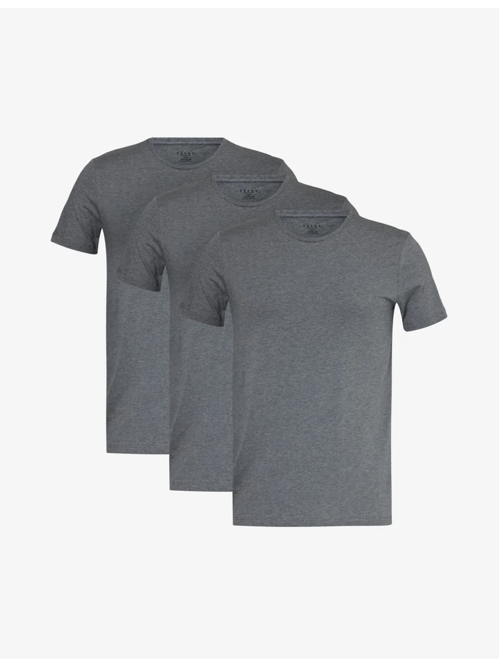 Crewneck ribbed-trim cotton-blend jersey T-shirts pack of two - 1