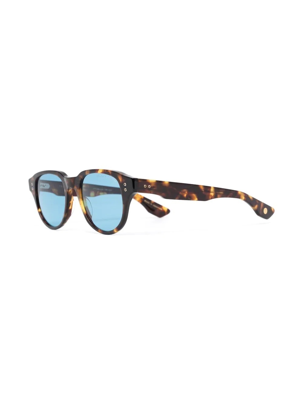 tortoiseshell-effect round-frame sunglasses - 2