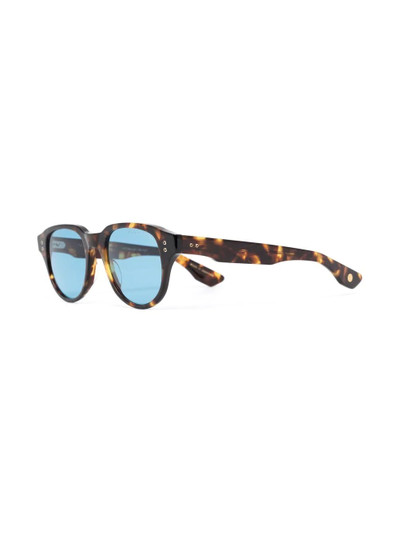 DITA tortoiseshell-effect round-frame sunglasses outlook