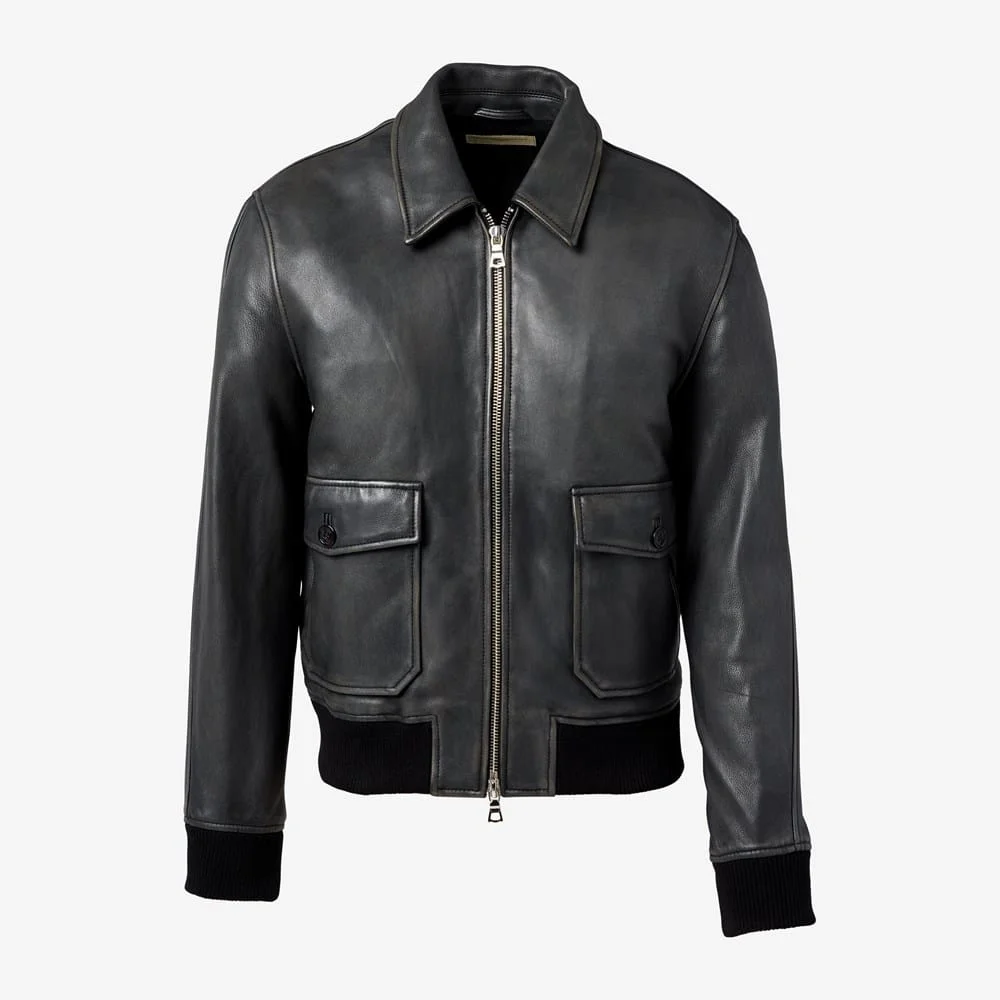 Officine Générale Cesario Lamb Leather Jacket - 1