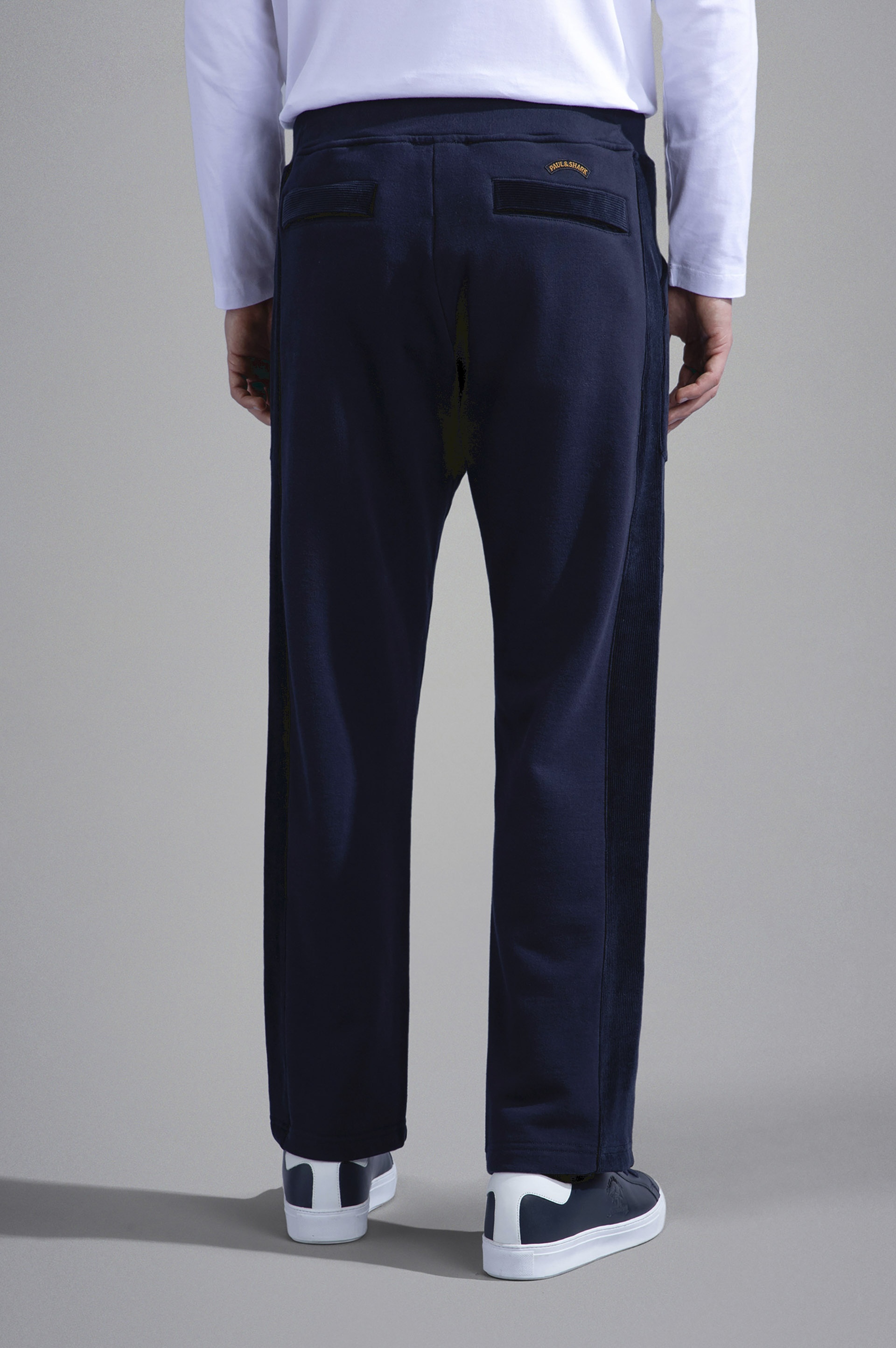 GARMENT DYED COTTON TROUSERS - 3