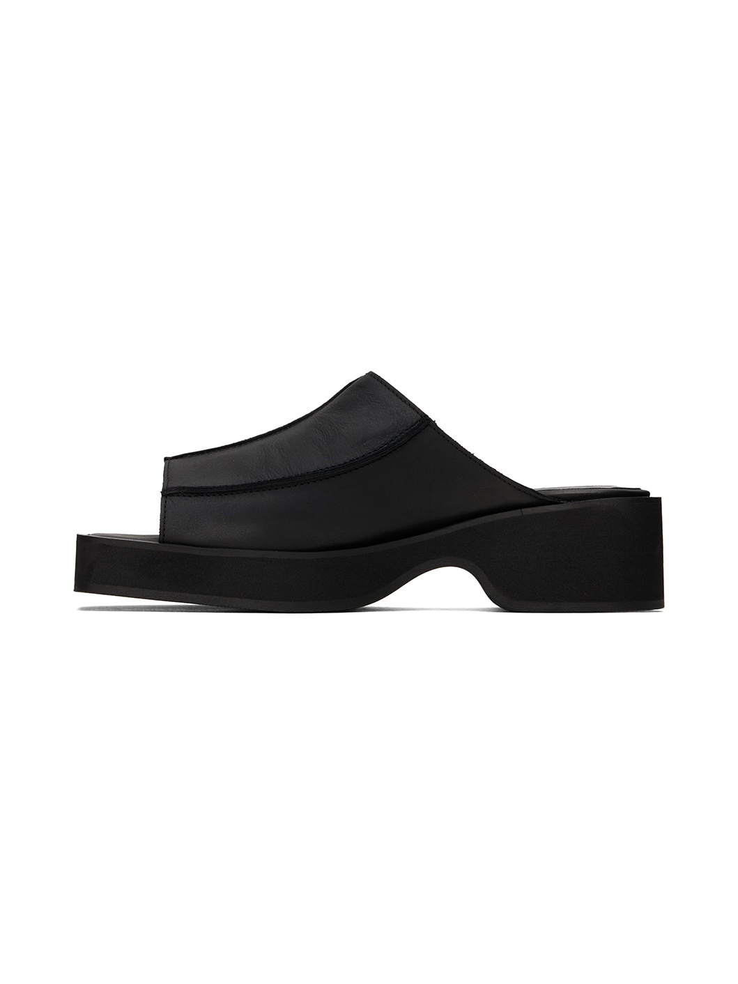 Black Frame Mules - 3