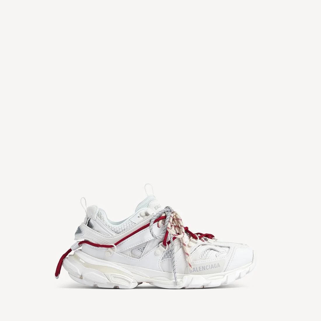 Men's Track Trail Laces Sneaker in White/red/grey/black - 1