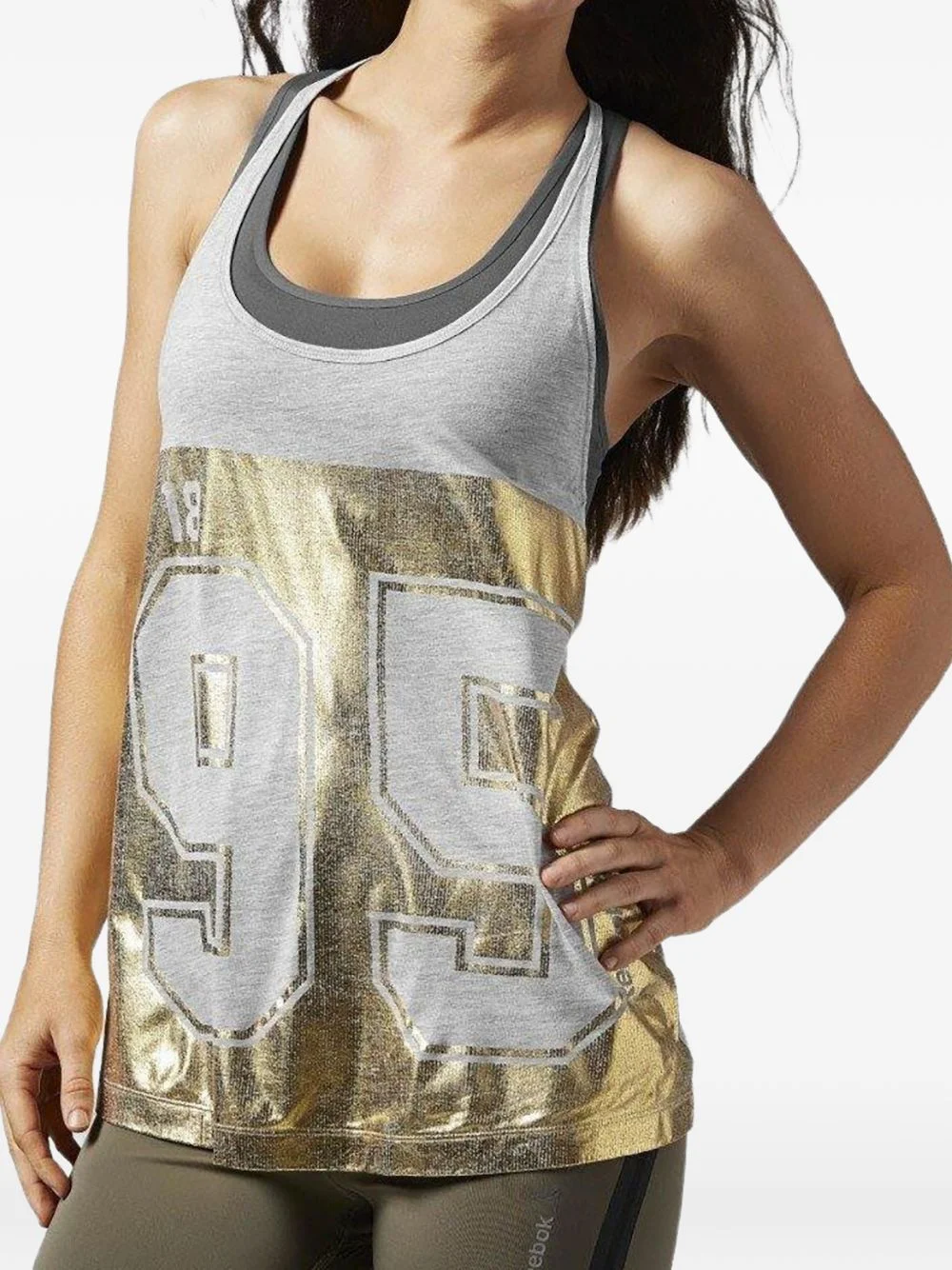 metallic tank top - 1
