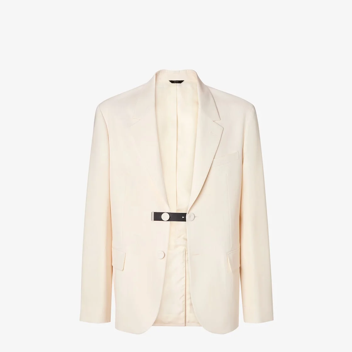 Jacket Beige wool gabardine blazer - 1