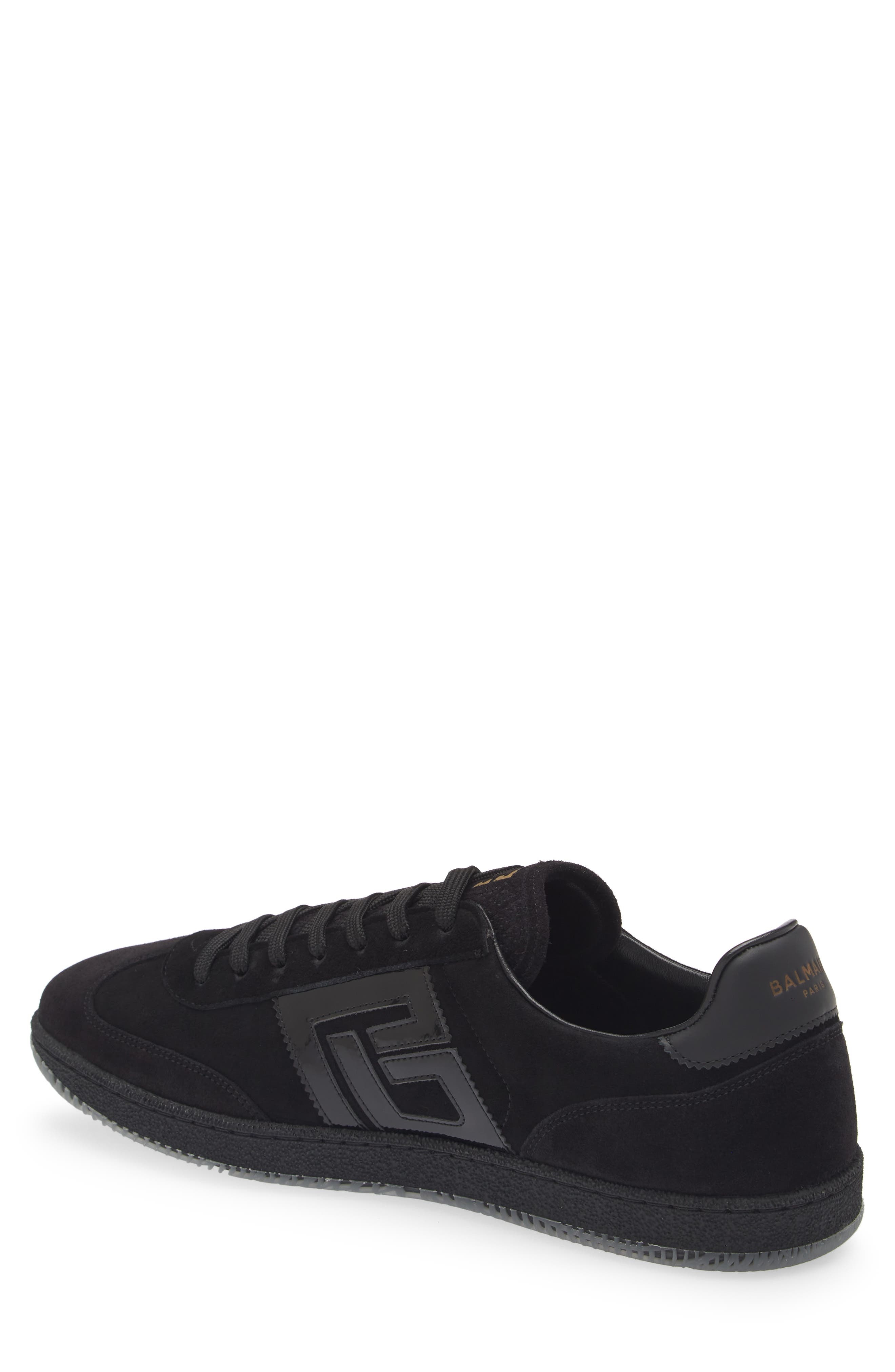 Balmain Swan Low Top Sneaker in Opa Black at Nordstrom - 3