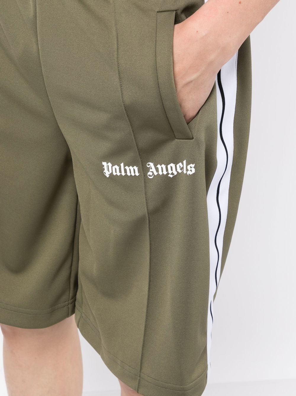 raised seam track shorts - 5