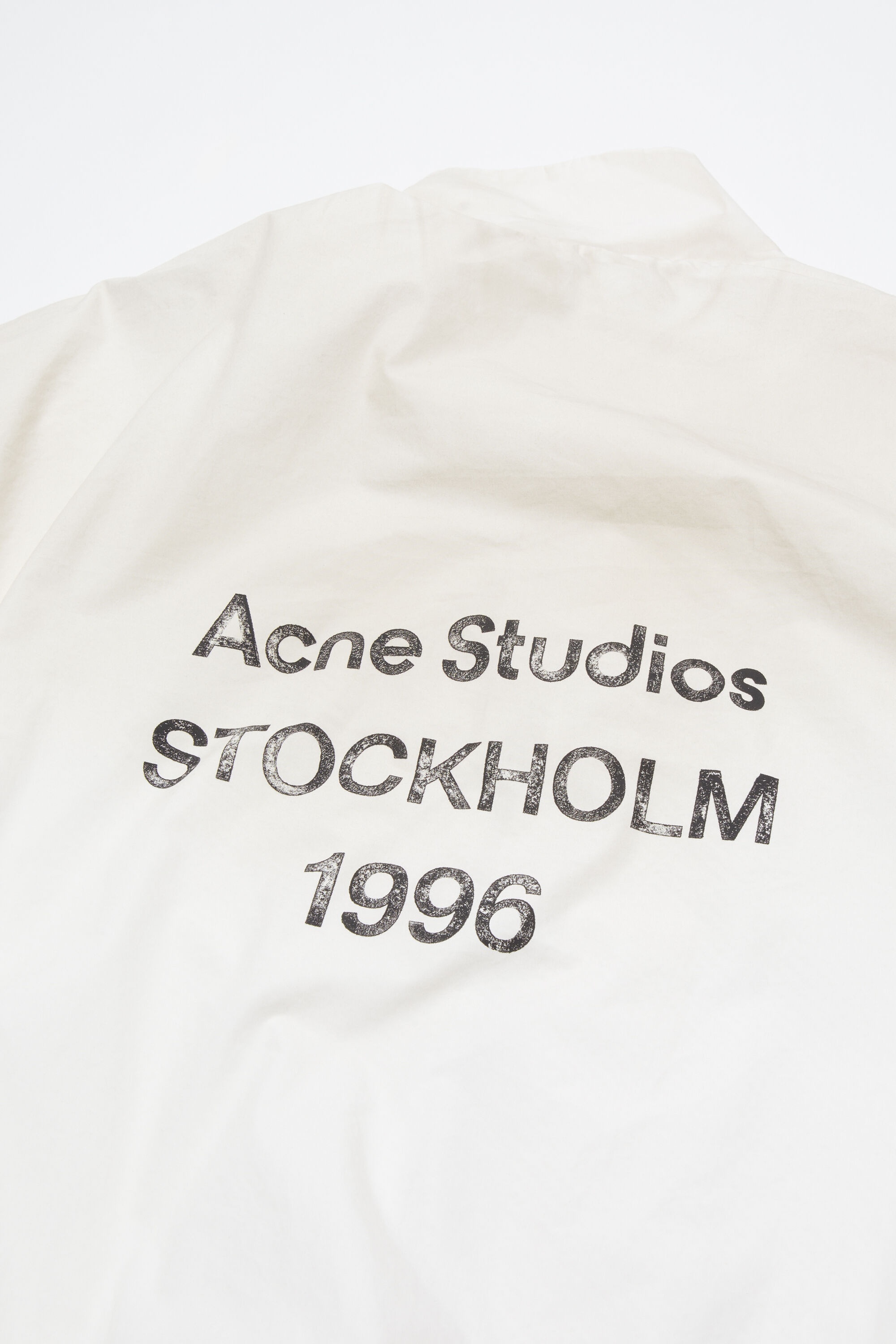 Acne Studios Logo zipper jacket - Dusty white | REVERSIBLE